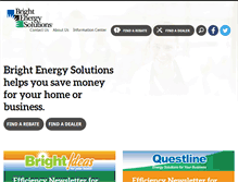 Tablet Screenshot of brightenergysolutions.com